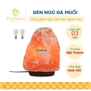 Đèn ngủ đá muối Himalaya giúp hỗ trợ ngủ ngon loại 2-3kg