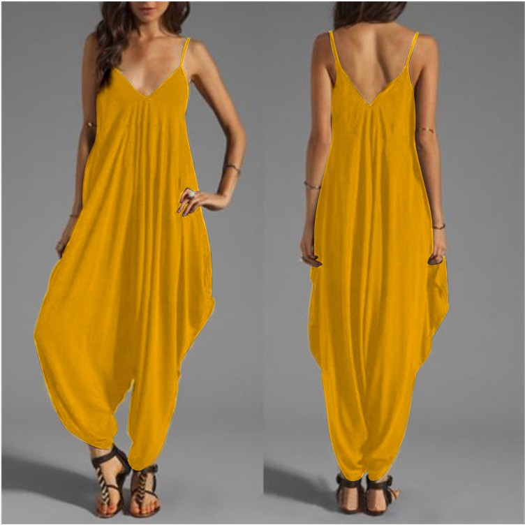 Áo liền quần Dáng Rộng Cổ Chữ V Khoét Sâu Gợi Cảm Cỡ 1 # | BigBuy360 - bigbuy360.vn