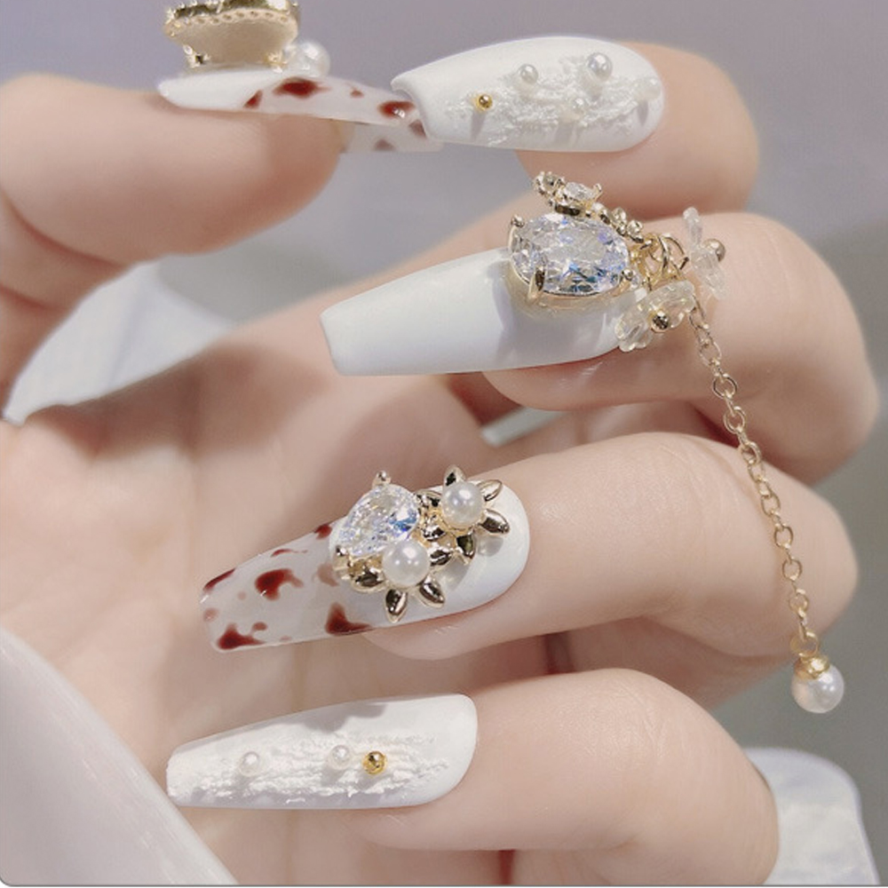 [Hàng mới về] Đá trang trí móng nghệ thuật họa tiết 3d độc đáo