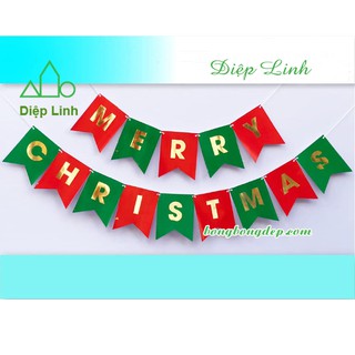Dây treo trang trí Merry Christmas nhiều màu-Dây Treo Trang Trí Noel