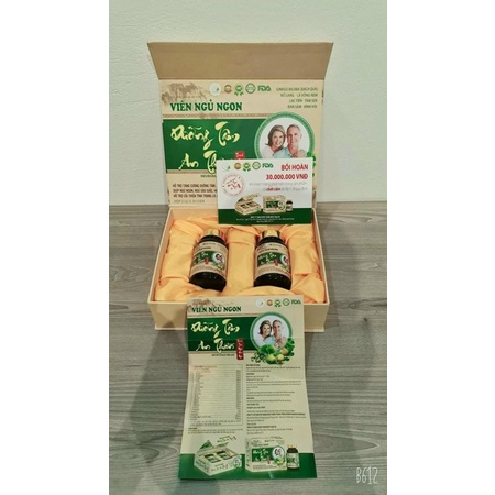 Viên dưỡng tâm an thần - tạo giấc ngủ sâu - Hộp 2lọ 30viên