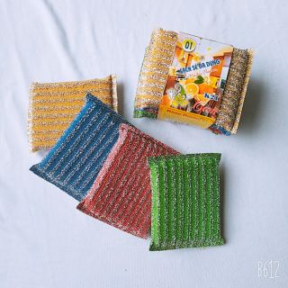 Combo 4 miếng rửa chén mút kim tuyến Đông Dương