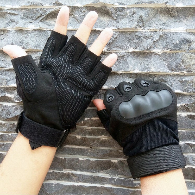 Găng Tay Xe Máy Oakley Ngón Cụt - Hàng Xuất Dư Cao Cấp - Nhiều Màu - Size M, L, XL
