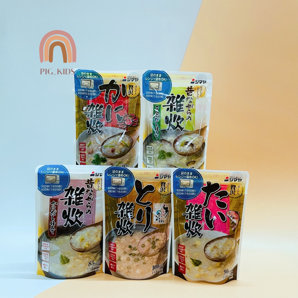 Cháo Ăn Liền Shimaya Nhật Bản 230g Cho Bé Ăn Dặm Từ 1 Tuổi