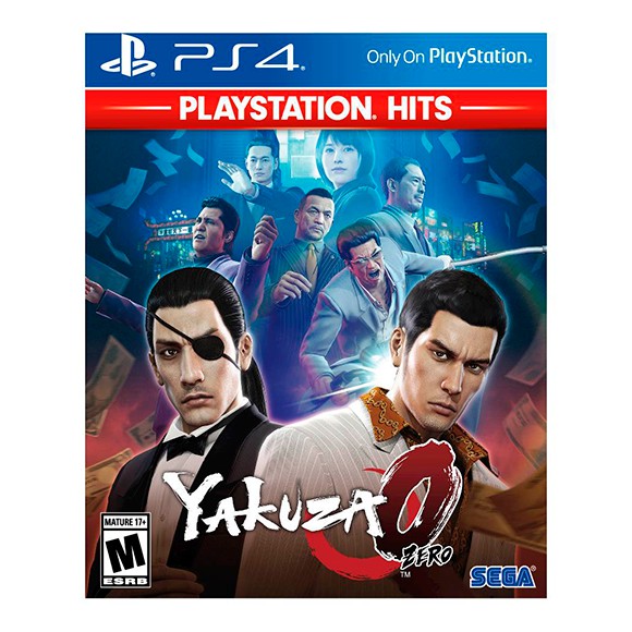 Đĩa Game PS4: (Mới) - Nguyên seal (Vỏ đỏ - Playstation Hits) | Yakuza 0