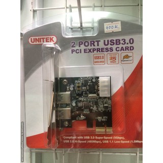 Card chuyển PCIex ra USB 3.0 Unitek Y-7301
