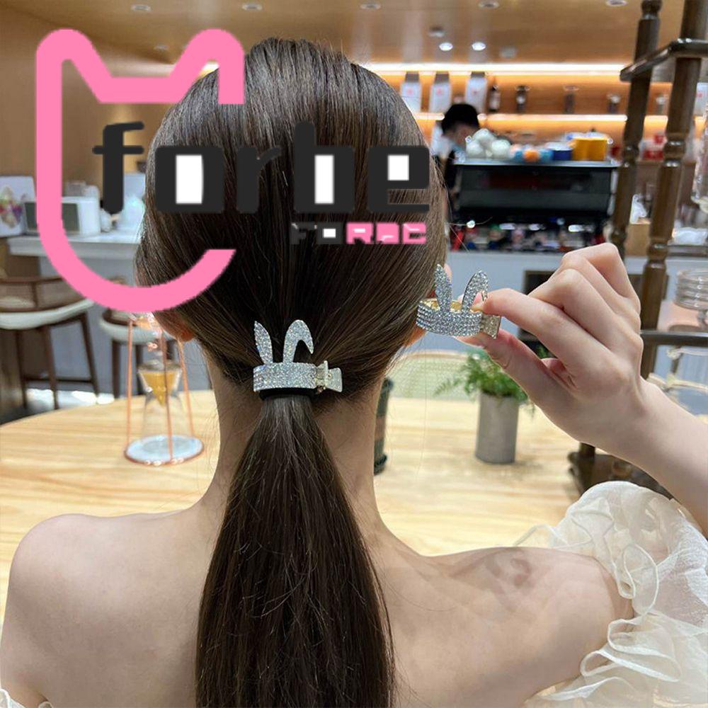 Kẹp Tóc Càng Cua Cố Định Tóc Đuôi Ngựa Cỡ Nhỏ Họa Tiết Hình Học Đơn Giản Dễ Thương Cho Bạn Gái