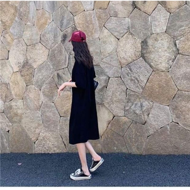 Đầm Uni form suông