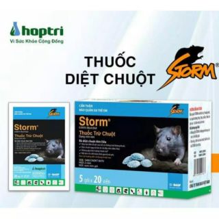 (Tặng bao tay)Thuốc diệt chuột Storm 5gói 20 viên hiệu quả