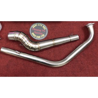 [HOẢ TỐC HCM] Cổ pô inox 2 khúc gắn pô lon cổ 32mmx họng 51mm cho R15 V3