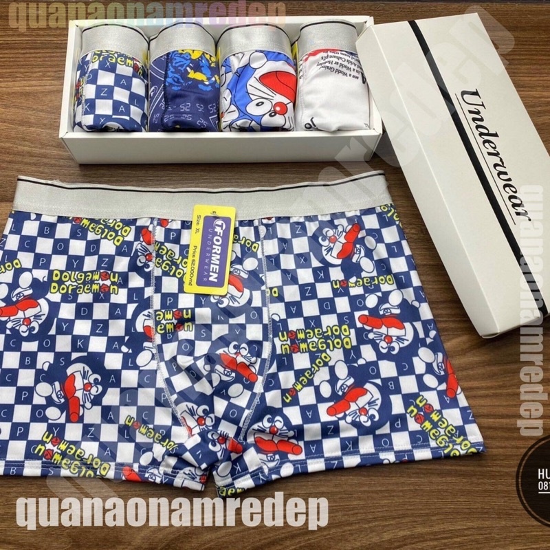 Quần sịp đùi nam hoạt hình dễ thương,chất vải mềm mịn,ko nhăn,ko xù,ko bay màu, thoáng khí,dễ vận động