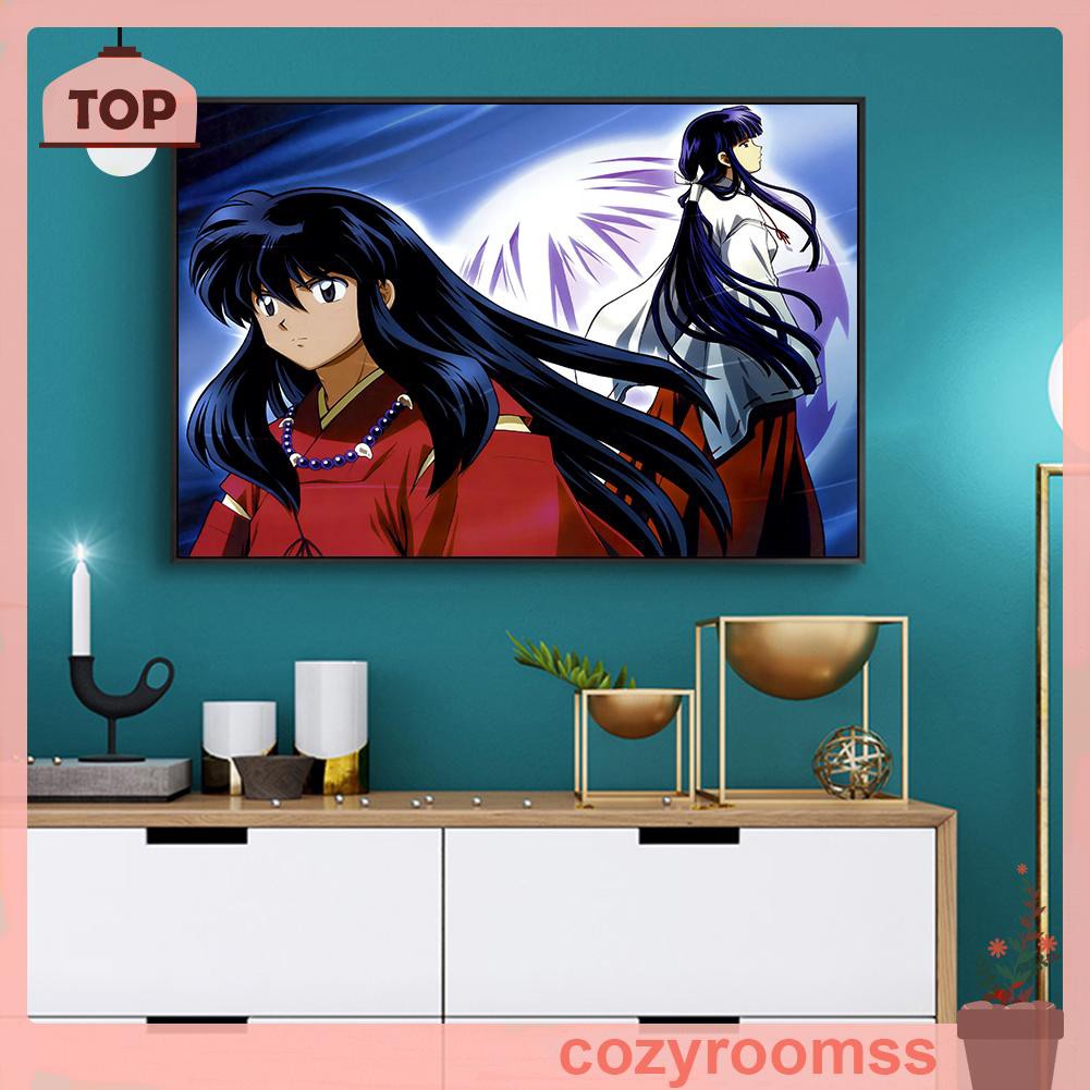 COZYR Inuyasha 5D DIY Full Round Diamond Painting Cartoon Mosaic Cross Stitch Kit