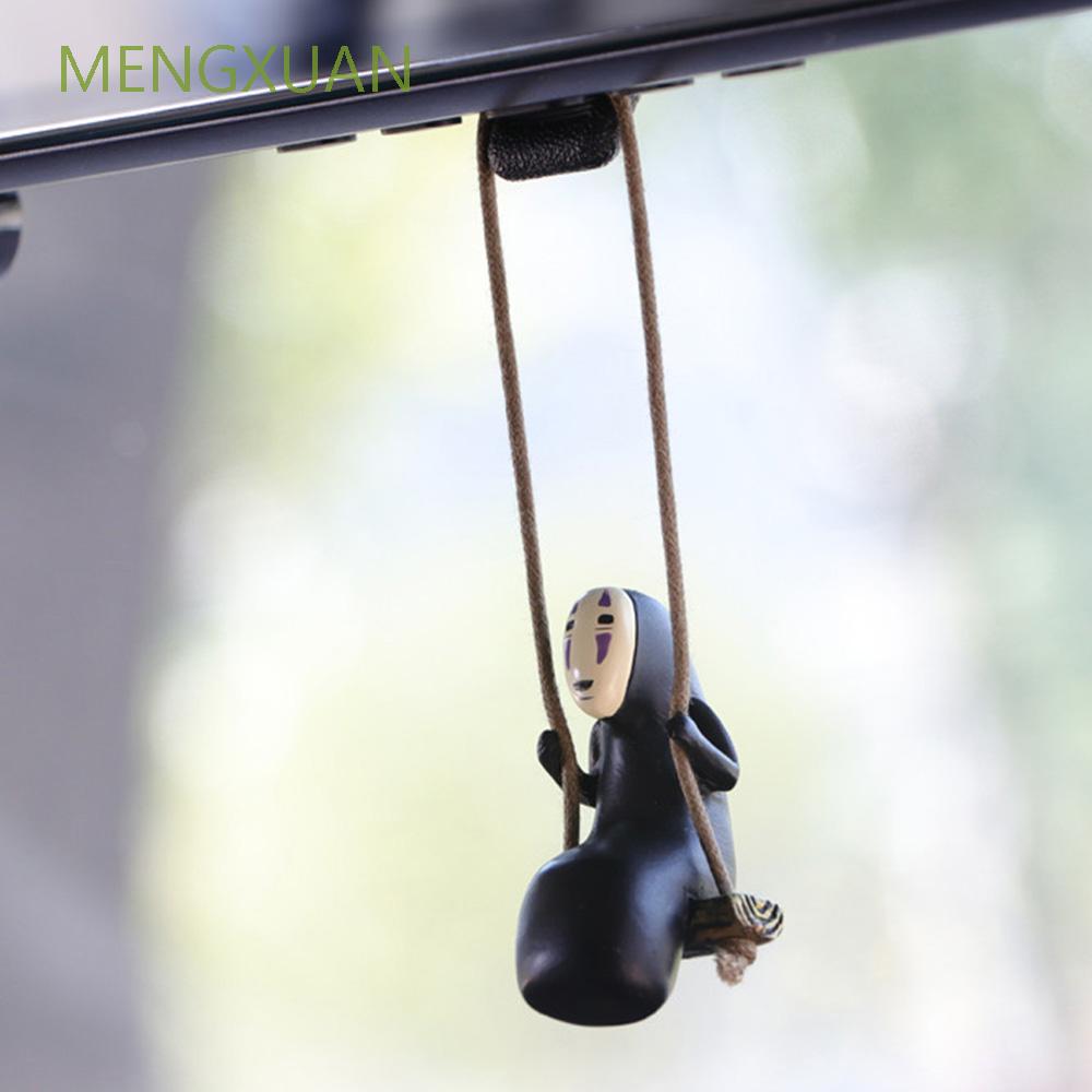 Mặt trang sức treo trang trí xe hơi hình quỷ vô diện anime dễ thương