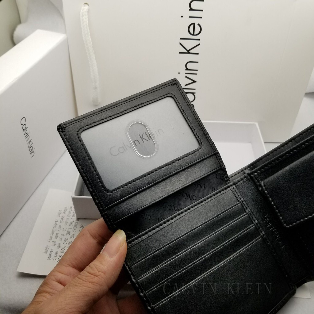 Ví nam chính hãng Calvin Klein, ví nam xu, ví da thật