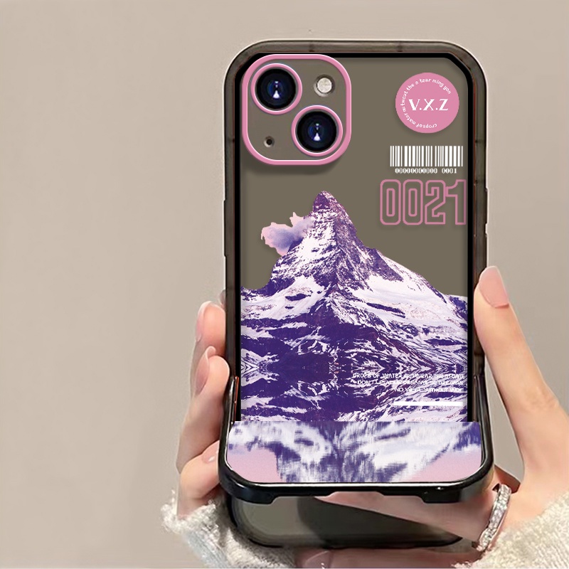 Ốp Điện Thoại Silicon Trong Suốt Chống Sốc Kèm Giá Đỡ Cho IPhone 11 12 13 Pro Max XS X XR 6S 8 7 Plus