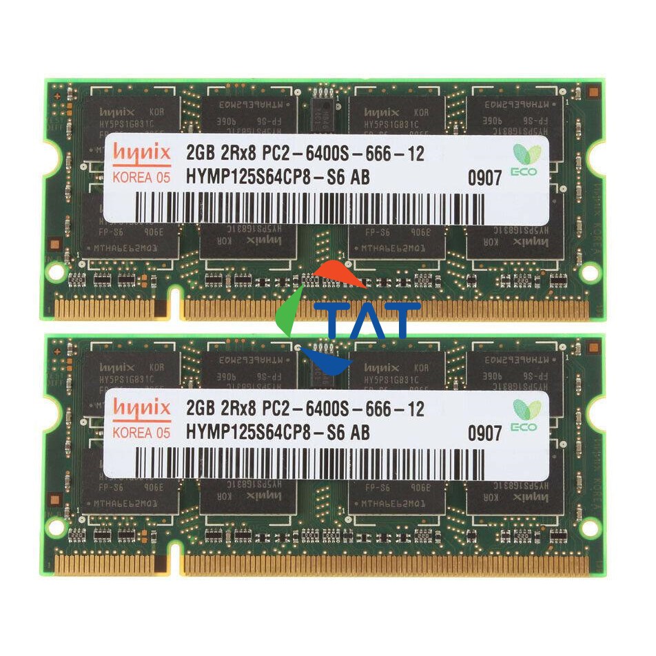 Ram Laptop 2GB DDR2 800MHz 667MHz PC2-6400/5300 Samsung Kingston Hynix Elpida Dùng Cho Máy Tính Xach Tay MacBook Giá Tốt