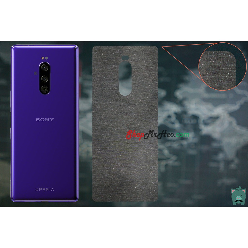 Skin Dán Mặt Sau Lưng Vân Nhôm Sony Xperia 1 - Sony 5