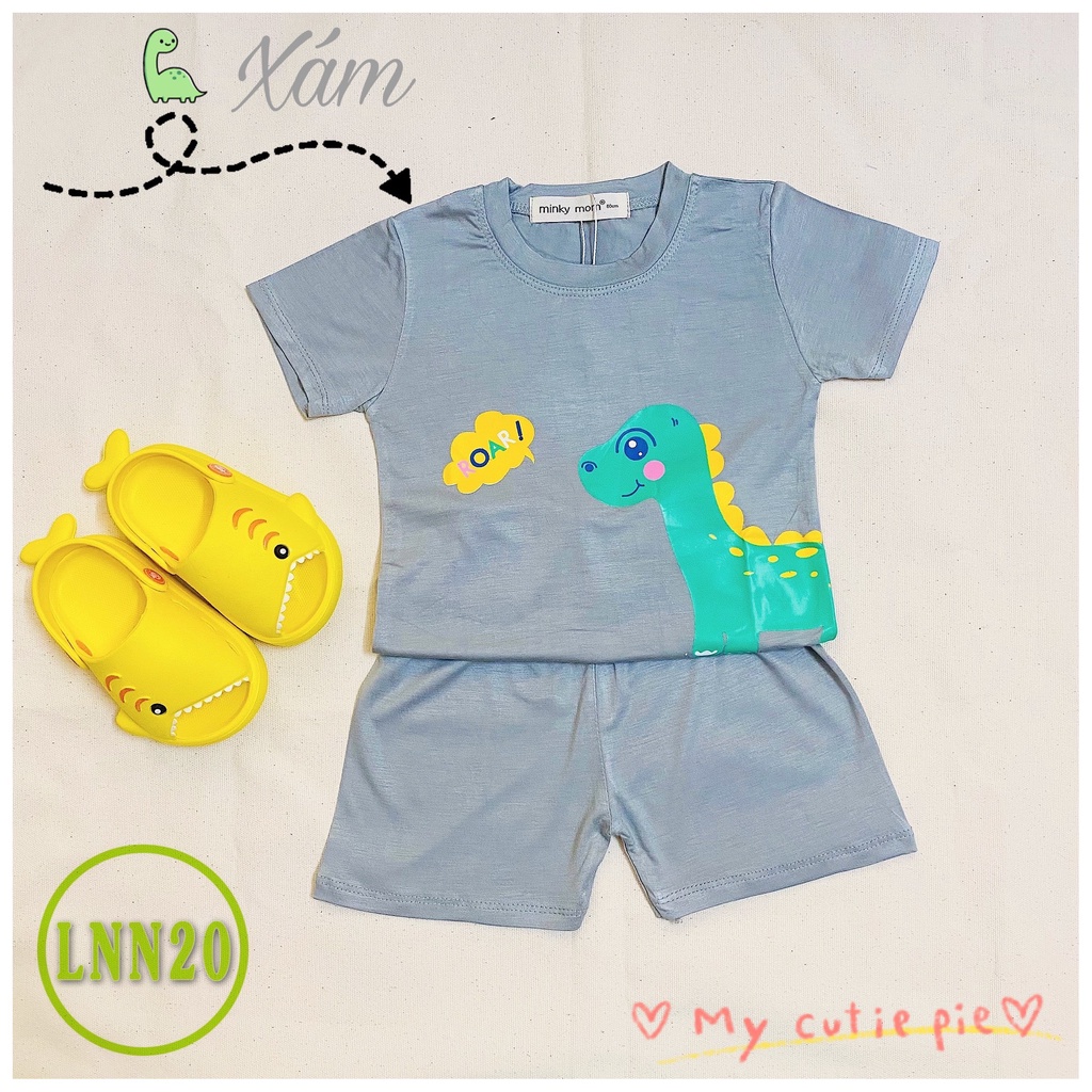 [LNN20] Bộ Cộc Tay Thun Lạnh MINKY MOM CÓ SIZE ĐẠI, Mềm Mịn, Thoáng Mát, Dễ Chịu, Thấm Hút Mồ Hôi, Hàng Chuẩn Đẹp Cho Bé