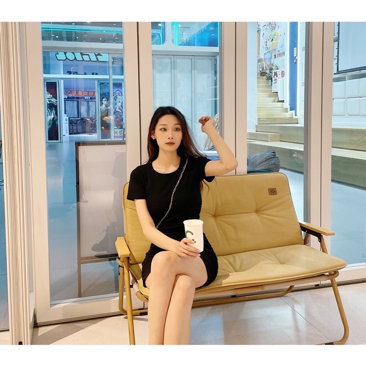 Đầm body nhún hai bên hông, Váy body nhún hai bên hông siêu đẹp (MẪU MỚI) - RBD034