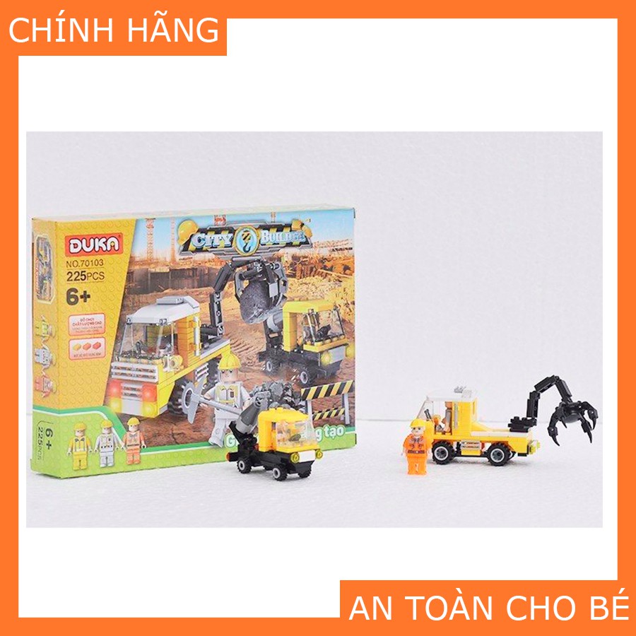 Đồ Chơi Trẻ Em DUKA Bộ Ghép Hình – Xây Dựng Thành Phố [An Toàn Cho Bé]