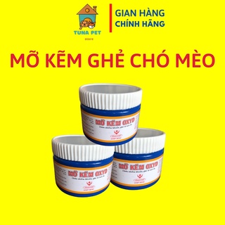 Mỡ ghẻ chó mèo mỡ kẽm oxyd hanvet lọ 100gr