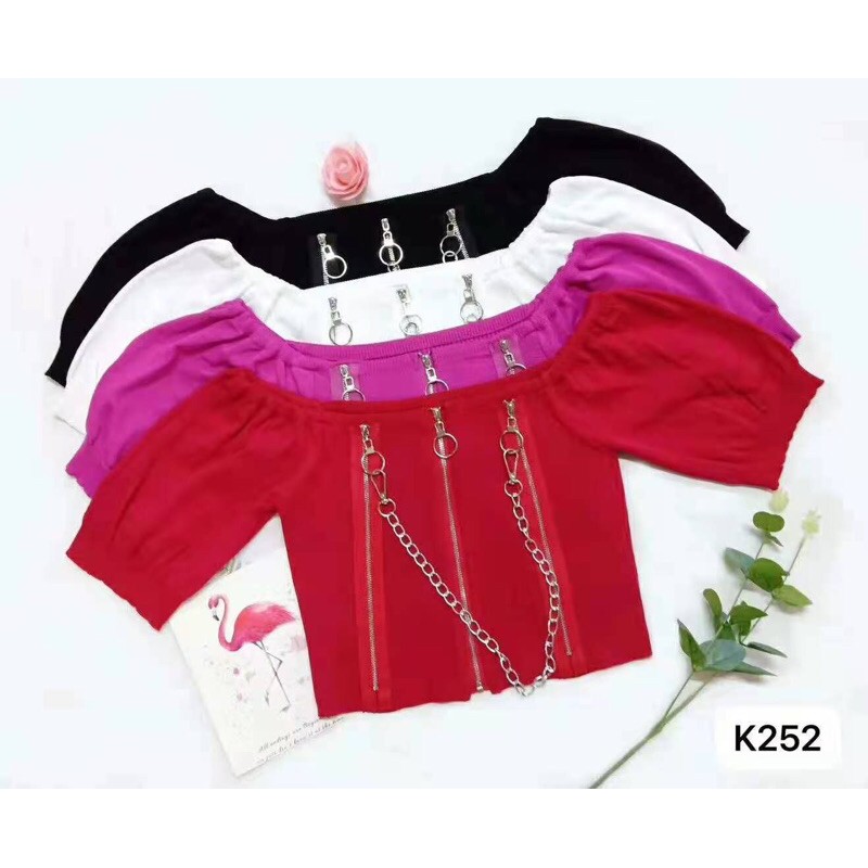 áo len mông cộc tay kiểu khoá &amp; xích (K252#)