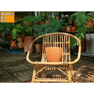 [Giá hủy diệt]  Chậu gốm đất nung  terracotta , dáng vót, hoa văn da rắn, đường kính 15cm , gốm sứ sân vườn Bình Dương.