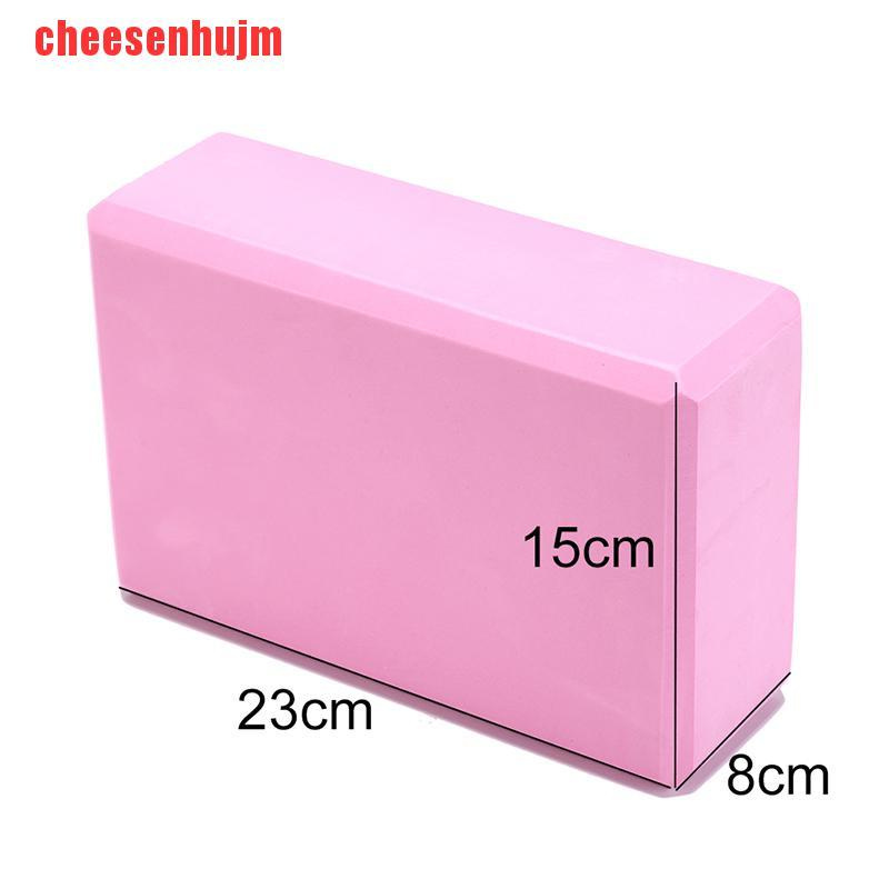 [cheesenhujm]yoga block exercise fitness sport props foam brick stretching aid pilates