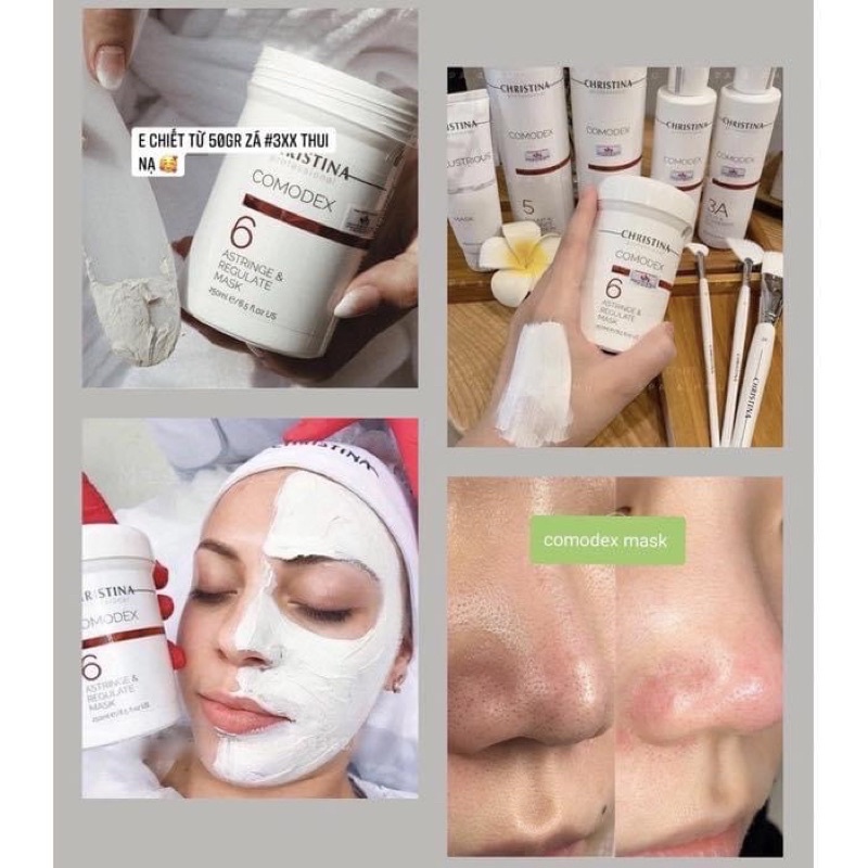 Mặt Nạ Điều Tiết Bã Nhờn &amp; Làm Sạch Lỗ Chân Lông Christina Comodex 6
