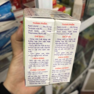 Nước muối sinh lý natriclorid 0,9% ( 1 lốc 10 lọ )
