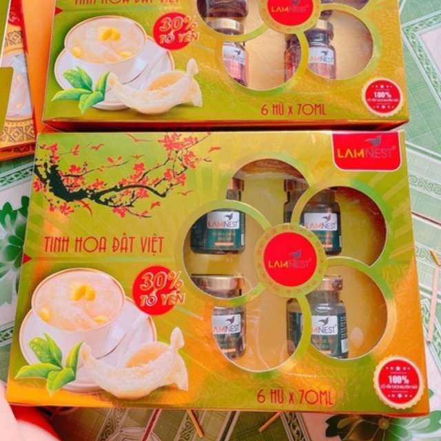 Hộp 6 hủ yến sào 30% mix đủ vị