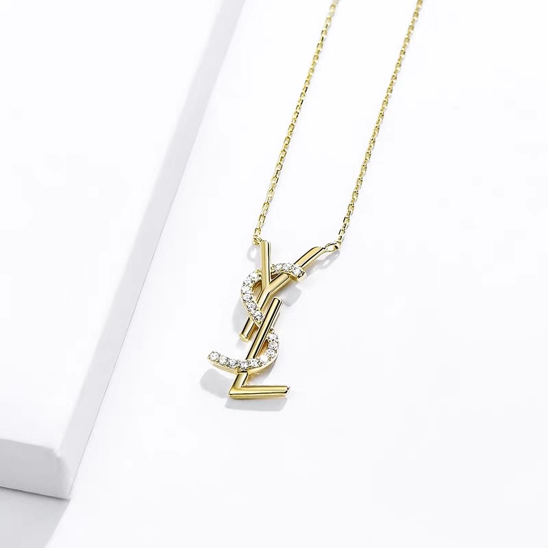 Dây chuyền mặt YSL bằng bạc 925S mùa hè thời trang dành cho nữ