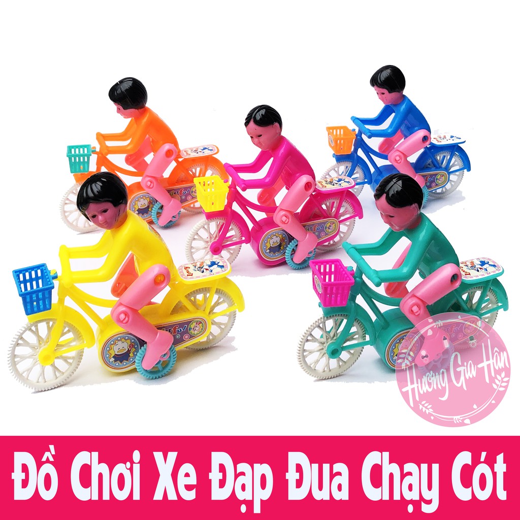 Đồ Chơi Mô Hình Xe Đạp Đua Chạy Cót Vui Nhộn