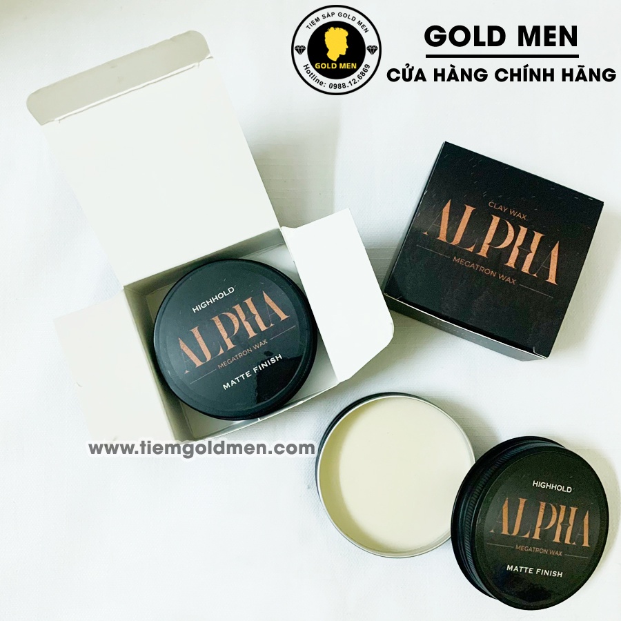 Sáp vuốt tóc Alpha Clay Wax + Tặng quà