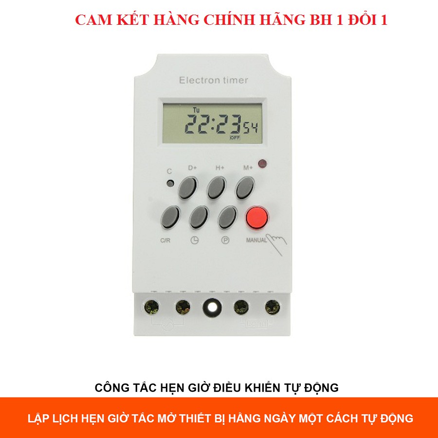 Công tắc hẹn giờ thông minh KG316T-II tắt mở tự động chuẩn công nghiệp 25A ổ cắm hẹn giờ