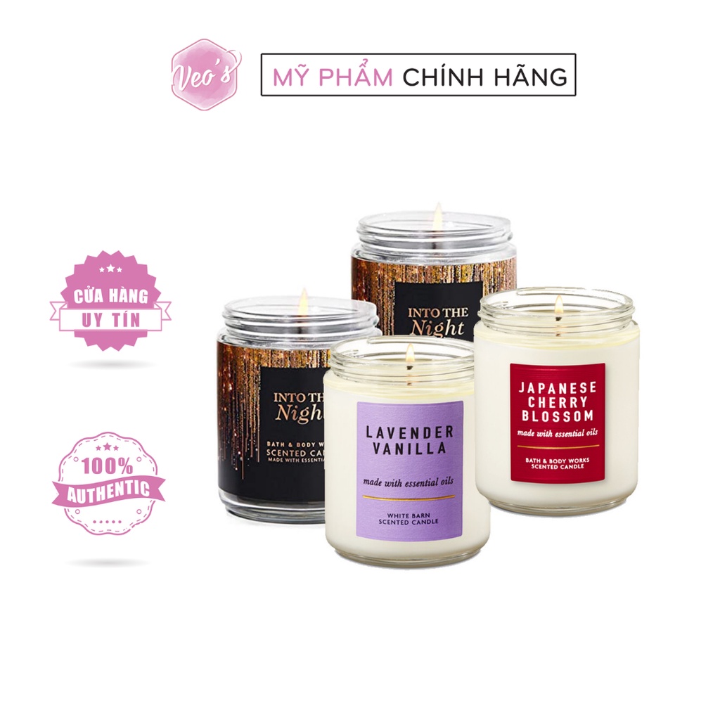 [ HÀNG USA ] Nến thơm Bath and Body Works 1 bấc 198g