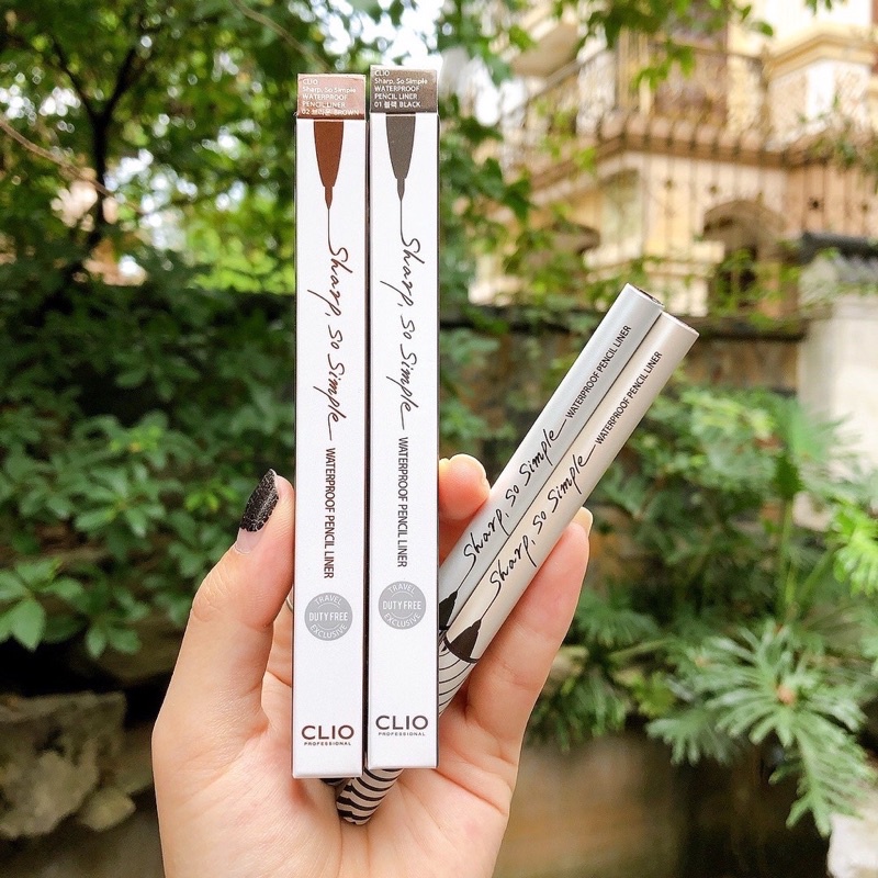 Chì Kẻ Mắt Chống Nước Clio Sharp So Simple Waterproof Pencil Liner 01 02 03 04 05 06