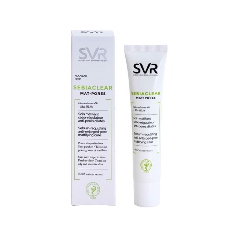 Kem dưỡng da làm giảm mụn SVR Sebiaclear Mat pore 40ml