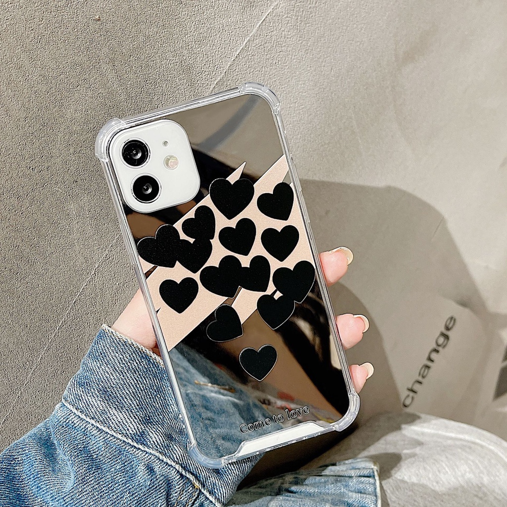Ốp lưng iphone Ốp điện thoại silicone TPU tráng gương thời trang thích hợp cho iPhone 11 pro max X Xr Xs max 7 8 Plus 13 14pro pro max Dinuo case