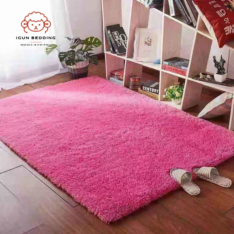 Thảm Lông trơn Trải Sàn IGUN BEDDING Lông Dày Hàng Đẹp 2020