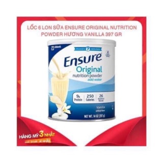 [HSD 05/2023] 🌾🥛Sữa bột ENSURE Original Nutrition Powder của MỸ 397g🥛🌾