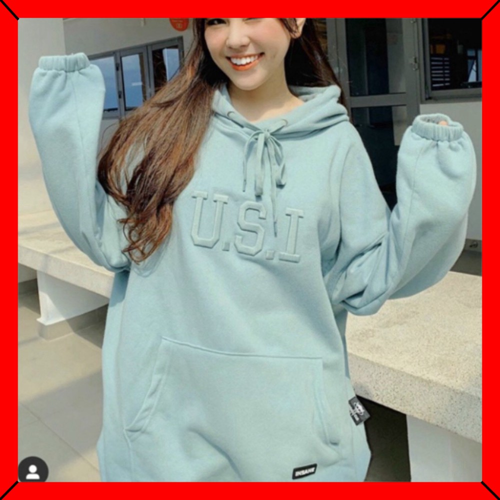 👫𝗟𝗼𝗮̣𝗶 𝗱𝗮̀𝘆🌿 ÁO KHOÁC NỈ NGOẠI - ÁO HOODIE U-S-I (MỚI)