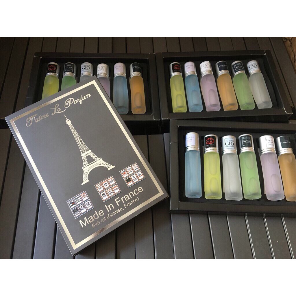 Nước hoa , nước hoa mini chính hãng lưu hương lâu set 6x6ml | Thế Giới Skin Care