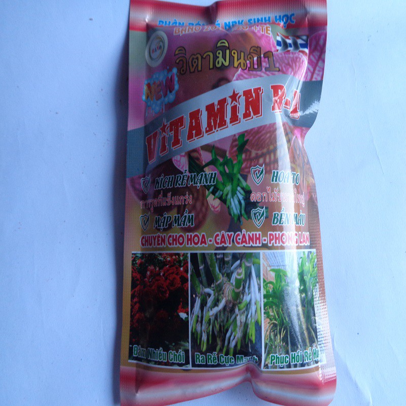 VITAMIN B1 CHUYÊN CHO HOA, CÂY CẢNH, PHONG LAN  GÓI 50GR