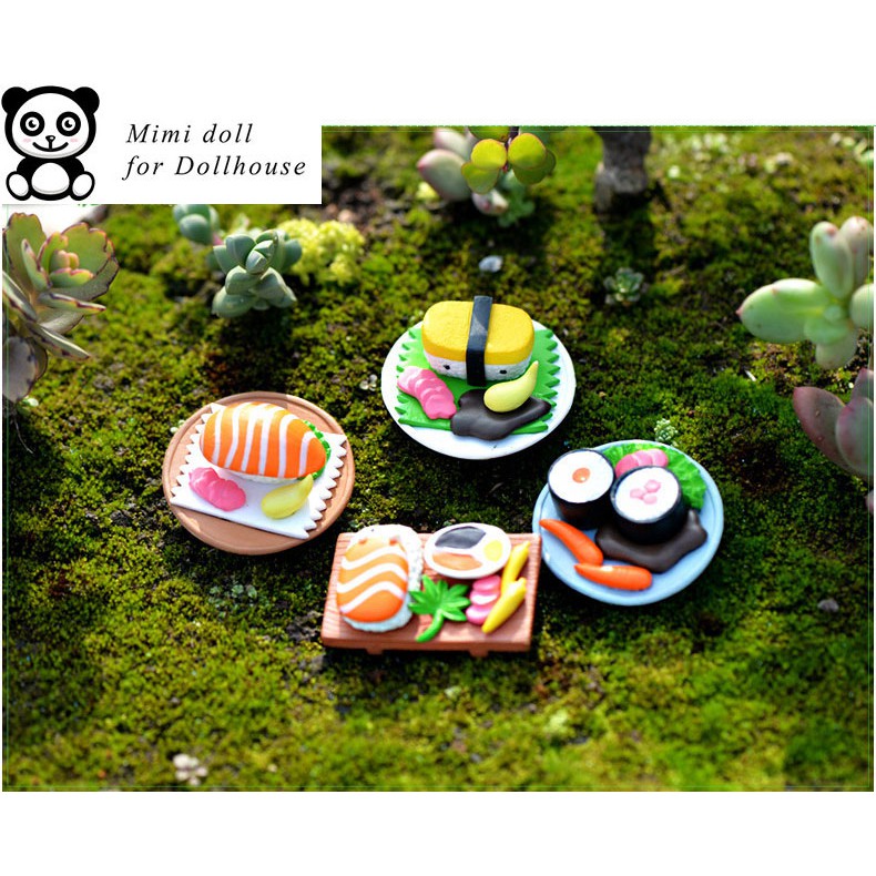 Charm mô hình đĩa sushi Slime kích thước 4.8 cm