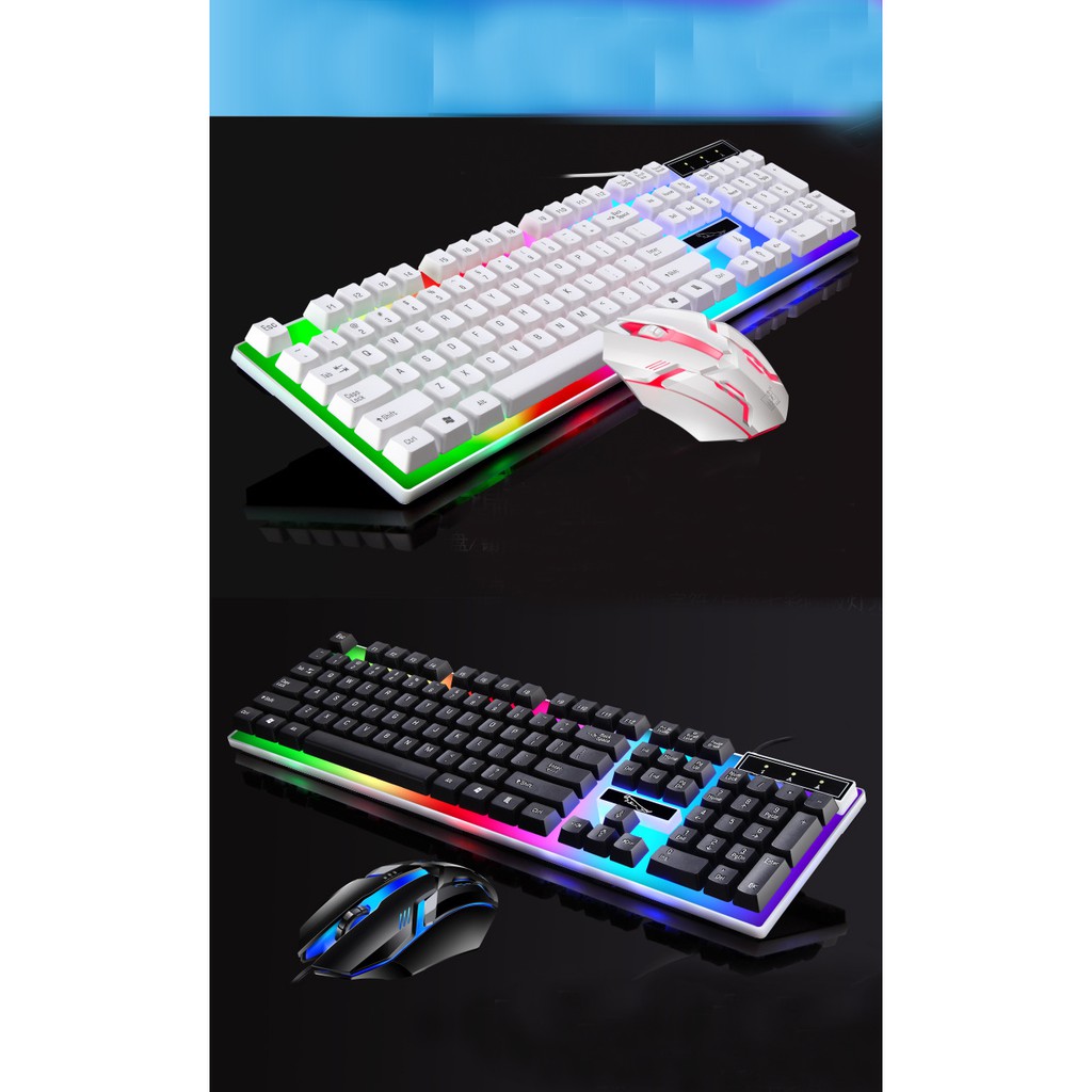 [Màu Trắng] Bộ bàn phím và chuột G21B chuyên Game Led 7 màu