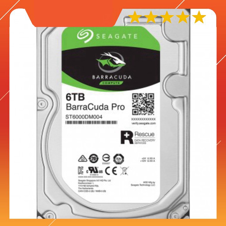 XẢ KHO - BÁN VỐN XẢ KHO -  Ổ CỨNG HDD SEAGATE 6TB SKYHAWK CHÍNH HÃNG BTC01 KJGHFUROT9578