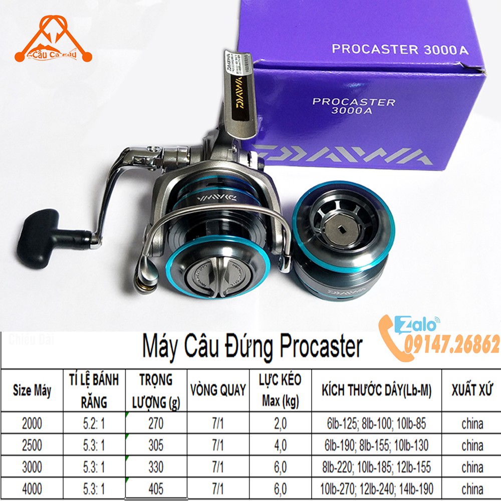 Máy Câu Daiwa Proscater - Cần Câu Máy Xịn| Caucaedu