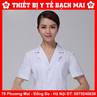 Áo Y Tá - Áo Blu Nam/Nữ Cộc Tay Dáng Thon Gọn [Chuyên Dùng Trong Y Tế, Trường Học, Thẩm Mỹ Spa..]