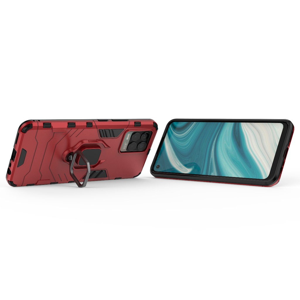 Ốp lưng Oppo Realme 8 / Realme 8 Pro Iron Man Iring chống sốc giá đỡ nhẫn hút ô tô